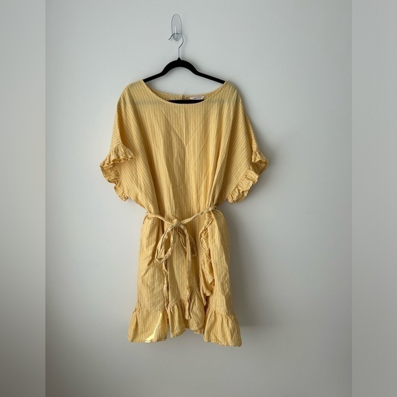 Jillian Harris x Joe Fresh linen light yellow dress - Picture 1 of 11